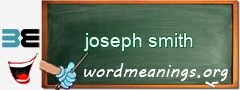 WordMeaning blackboard for joseph smith